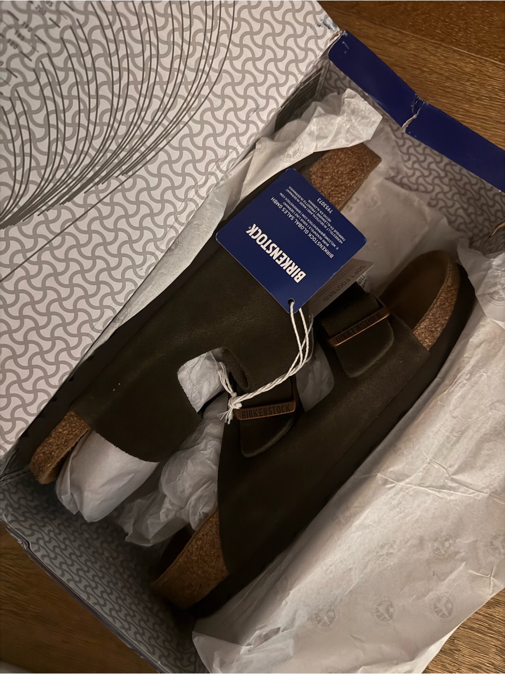 Birkenstock Arizona Sandals in Mocha Dark Brown Suede Narrow Soft Footbed 40 - Picture 7 of 14
